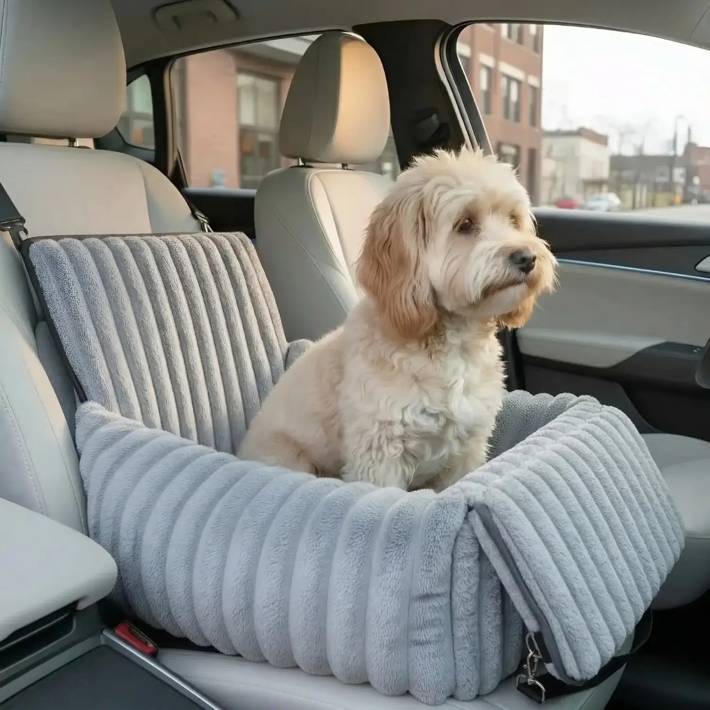 MrFluffyFriend™ - Seggiolino Auto per Cani Sicuro e Confortevole